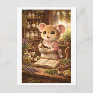 Career Mouse as Apothecary Postcard