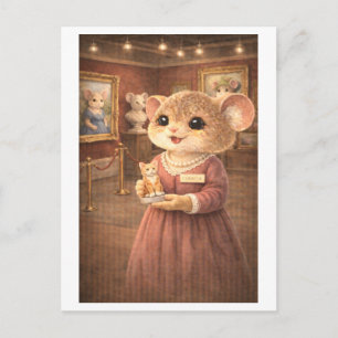 Career Mouse as Art Gallery Curator Postcard