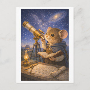 Career Mouse as Astronomer Postcard