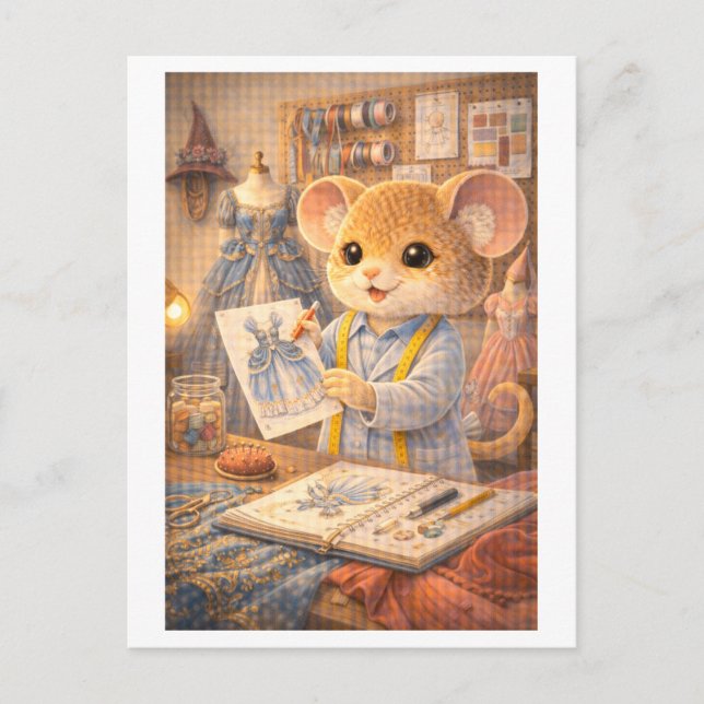 Career Mouse as Costume Designer Postcard (Front)