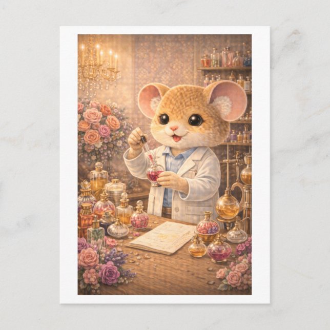 Career Mouse as Perfumer Postcard (Front)