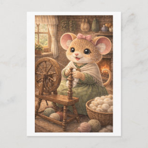 Career Mouse as Spinner Postcard