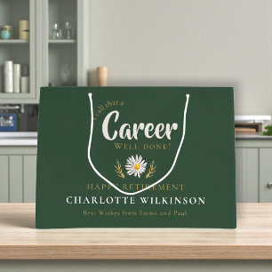 Career Well Done Daisy Retirement Gift Bag