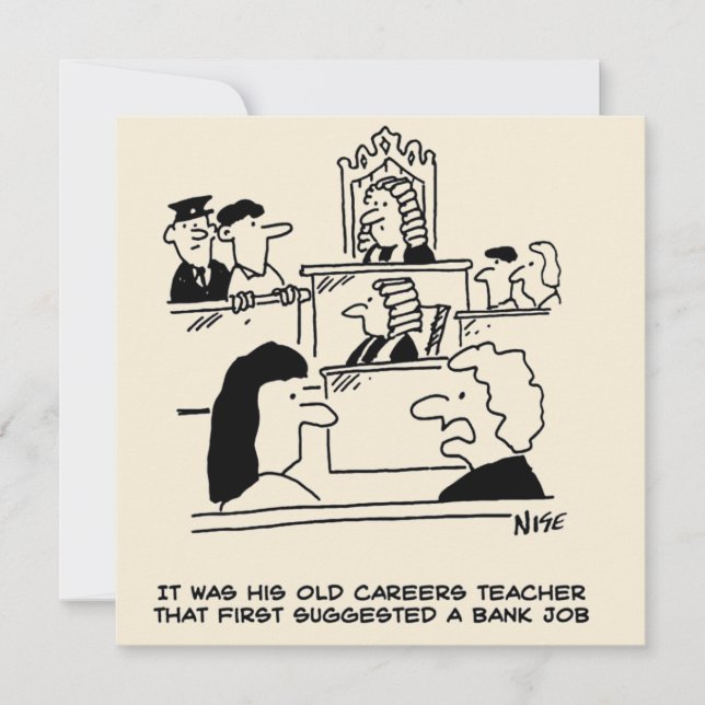 Careers Advice Means Man Ends Up in Court Card (Front)