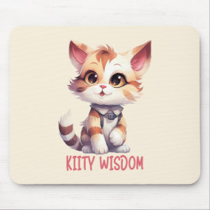 Carefree Cat Attitude – Playful Feline Design Mouse Mat