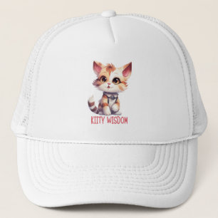 Carefree Cat Attitude – Playful Feline Design Trucker Hat