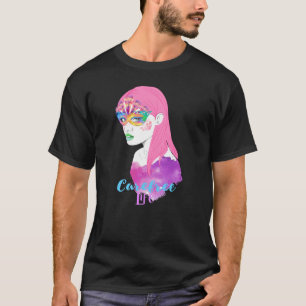 Carefree Life Fun Colourful Retro Carefree T-Shirt