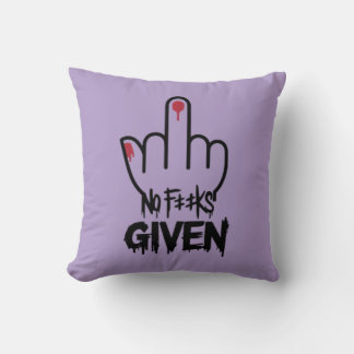 Carefree vibe - Minimalist Middle Finger Design Cushion