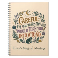 Careful I've Read Things Funny Book Witch Quote