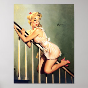 Careful Slide Pin Up Poster