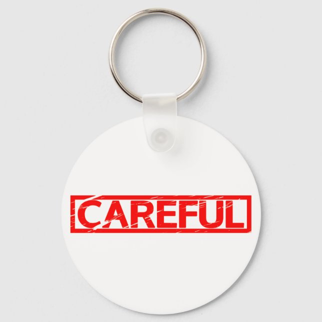 Careful Stamp Key Ring (Front)