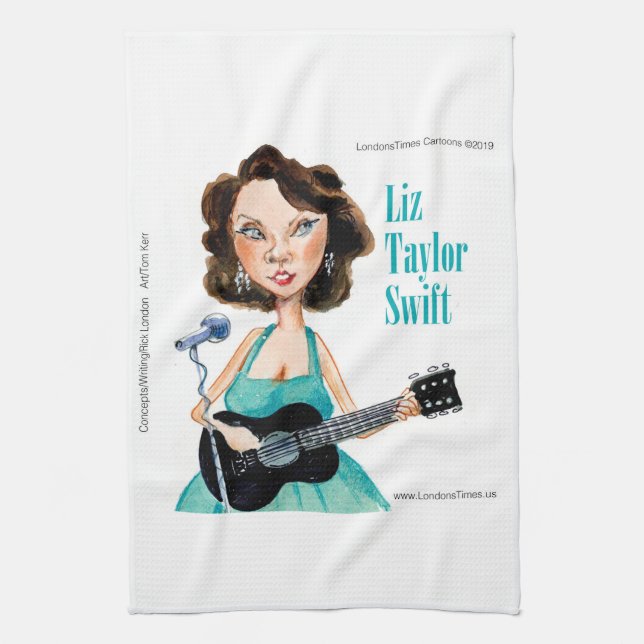 Carefully Blended Celebrity Swift Move Tea Towel (Vertical)