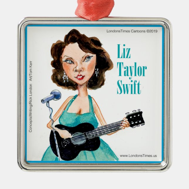 Carefully Blended Celebrity Swift Ornament (Front)