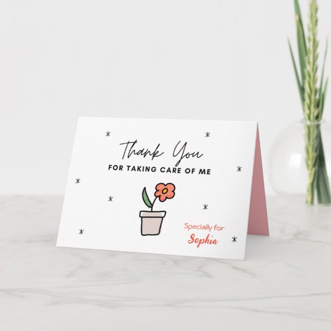 Caregiver Appreciation Card, Thank You Card  (Front)
