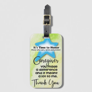 Caregiver Appreciation Luggage Tag