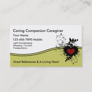 Caregiver Business Cards