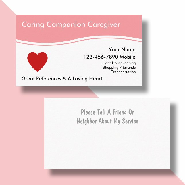 Caregiver Business Cards (Creator Uploaded)