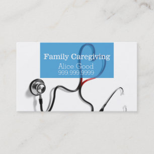 Caregiver Caregiving Nurse Nursing Health Care Business Card
