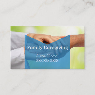 Caregiver Caregiving Nurse Nursing Health Care Business Card