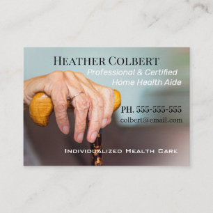 Caregiver Comfort Beautiful Professional Business Card
