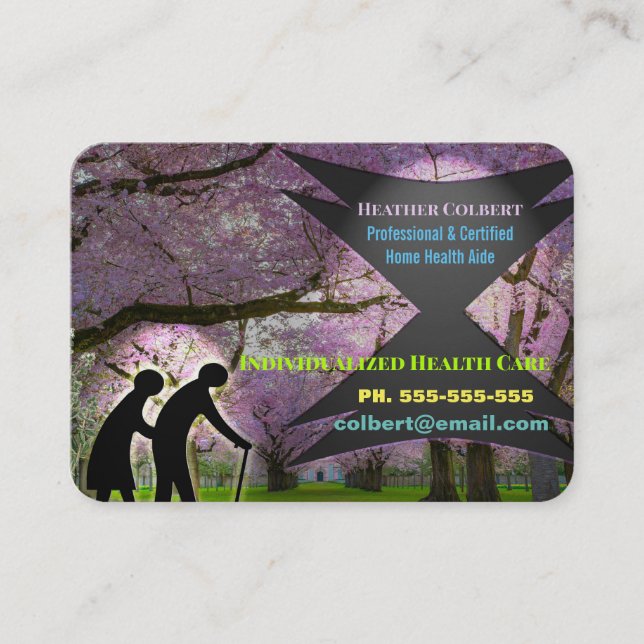 Caregiver Compassion Professional Business Card (Front)