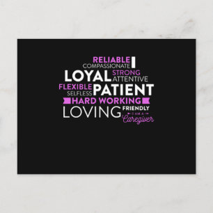 Caregiver Design I Am A Caregiver Postcard