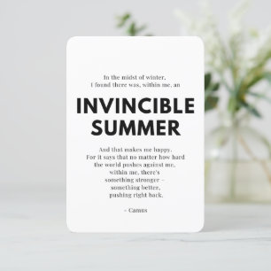 Caregiver Encouragement Card -  Invincible Summer