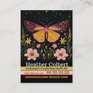 Caregiver Fluttering Necessary Assistance  Business Card