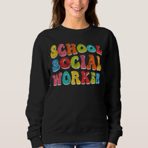 Caregiver for children school social worker sweatshirt