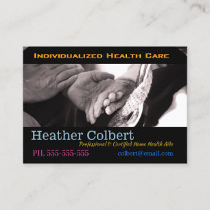 Caregiver HelpingU Trusting Professional  Business Card