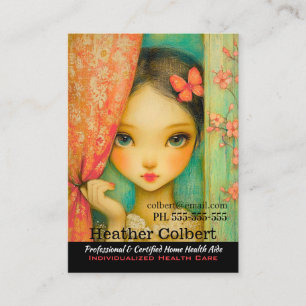 Caregiver Here to Help Dependable Compassion Business Card