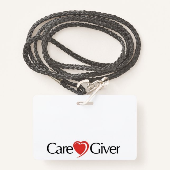 Caregiver ID Badge (Front with Lanyard)