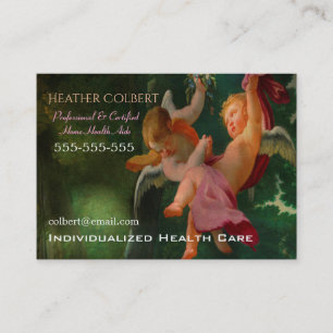 Caregiver Lovely Cherub Professional Business Card
