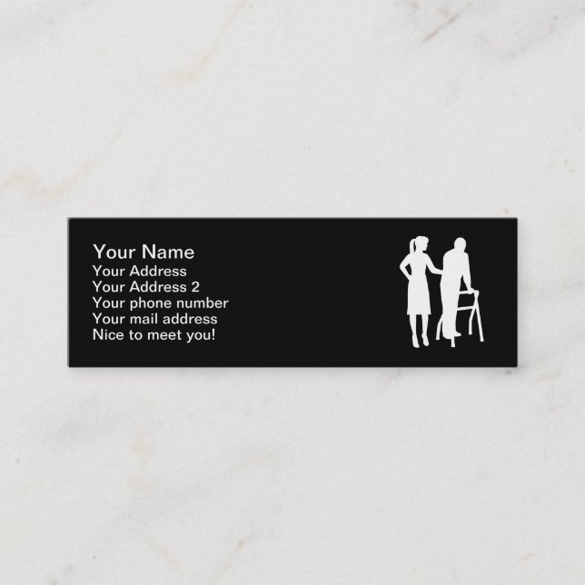 Caregiver Mini Business Card (Front)