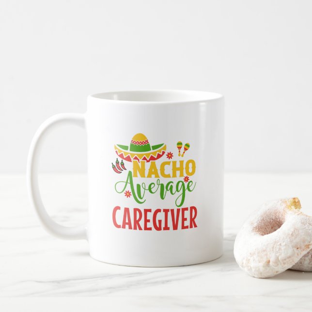 Caregiver Mum Healthcare Medical Support Worker Coffee Mug (With Donut)