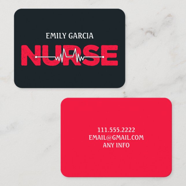 Caregiver Nursing Business Card (Front/Back)