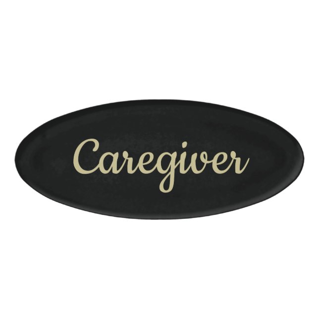 Caregiver Personalised  Name Tag (Front)