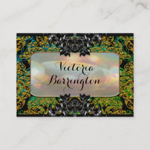 Caregiver Service Elegant Jade Professional Business Card