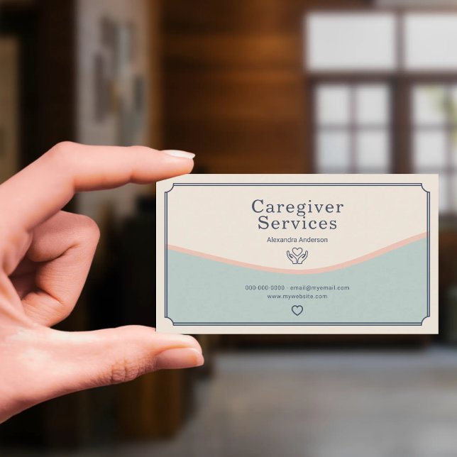 Caregiver Services Business Card (Caregiver Services Business Card)