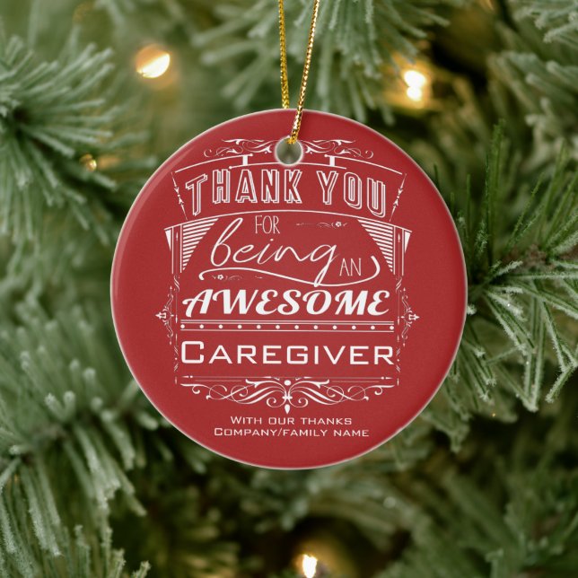 Caregiver Thank You Appreciation Ceramic Tree Decoration (Tree)
