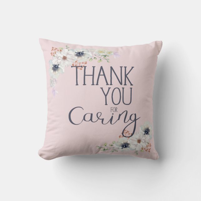 Caregiver Thank You Appreciation Gift Cushion (Front)