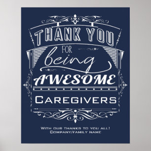 Caregiver Thank You Appreciation Poster