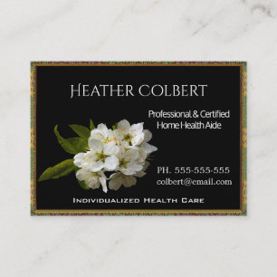 Caregiver Trusting Blooms Professional Business Card