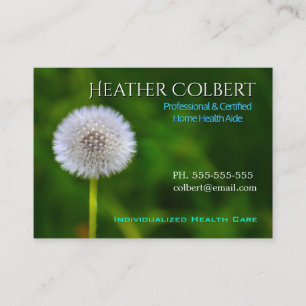 Caregiver Trusting Dandelion Helper   Business Card