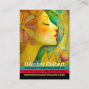 Caregiver Whispering Comfort Professional Business Card