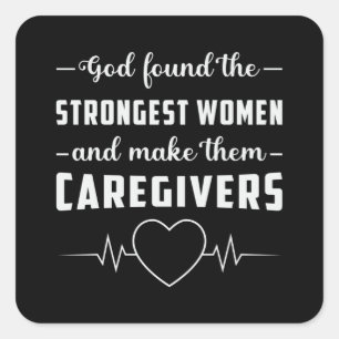 Caregivers Caregiver Nurse Nursing Care Funny Gift Square Sticker