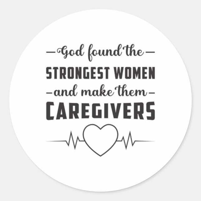 Caregivers Caregiver Nurse Nursing Care Job Funny Classic Round Sticker (Front)