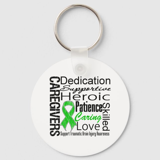 Caregivers Collage Traumatic Brain Injury Key Ring (Front)