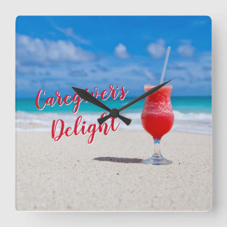 Caregiver's Delight Acrylic Wall Clock