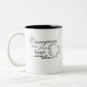 Caregiver's Have a Heart of Gold and a Lot of... Two-Tone Coffee Mug